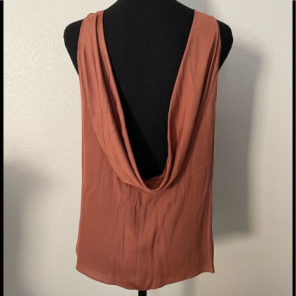 NWT Anthropologie Sleek Draped Low-Back Blouse - Picture 9 of 12